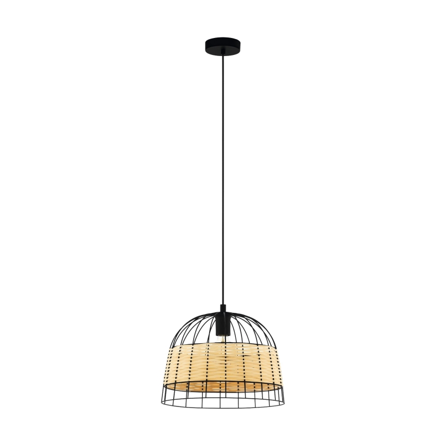 Eglo 55709 - Luster na lanku ANWICK 1xE27/40W/230V ratan