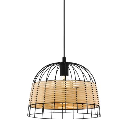 Eglo 55709 - Luster na lanku ANWICK 1xE27/40W/230V ratan