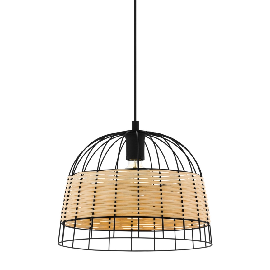 Eglo 55709 - Luster na lanku ANWICK 1xE27/40W/230V ratan