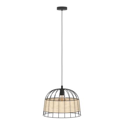 Eglo 55709 - Luster na lanku ANWICK 1xE27/40W/230V ratan