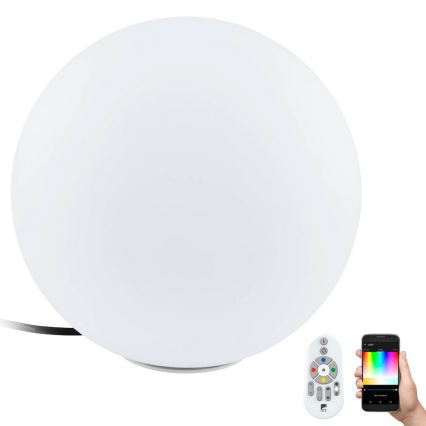 Eglo 55784 - LED RGBW Vonkajšie svietidlo MONTEROLO-C 1xE27/9W/230V IP65 pr. 39 cm + diaľkové ovládanie