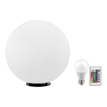Eglo 55786 - LED RGBW Vonkajšia lampa MONTEROLO-C 1xE27/9W/230V 2700-6500K IP65 pr. 30 cm + diaľkové ovládanie