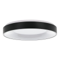 Eglo 55802 - Stmievateľné stropné LED svietidlo 4×LED/8,1 W/230 V 3000–6500 K Ø 48 cm čierna + diaľkové ovládanie