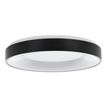 Eglo 55802 - Stmievateľné stropné LED svietidlo 4×LED/8,1 W/230 V 3000–6500 K Ø 48 cm čierna + diaľkové ovládanie