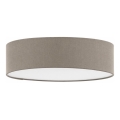 Eglo 55873 - LED stropné svietidlo 1xE27/11W/230V pr. 38 cm taupe