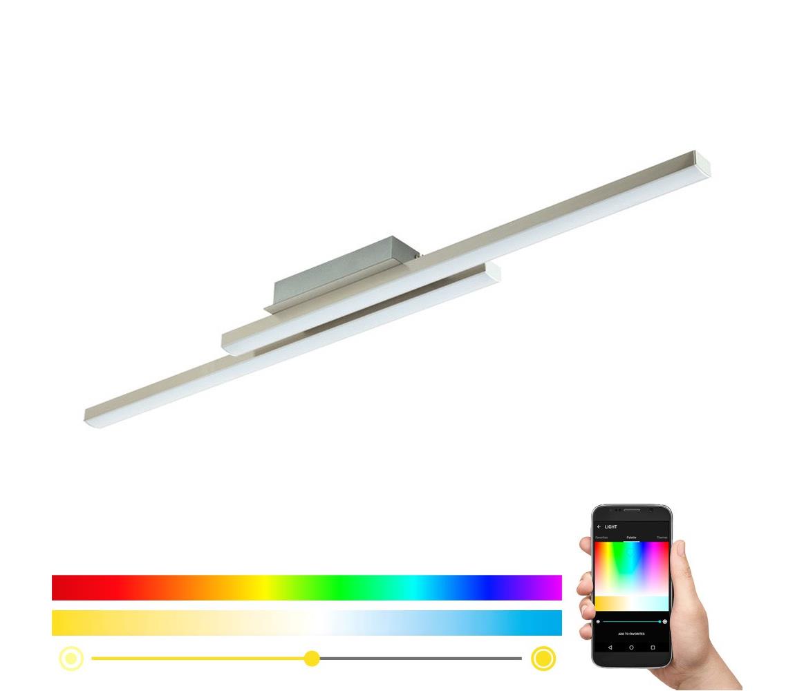 Eglo 55971 - LED RGBW stmievateľné stropné svietidlo FRAIOLI-C LED/34W/230V s chrómom+DO 55971