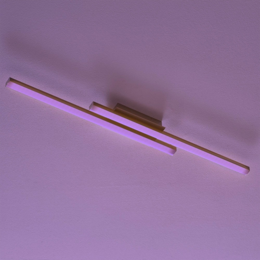 Eglo 55971 - LED RGBW stmievateľné stropné svietidlo FRAIOLI-C LED/34W/230V 2700-6500K matný chróm + diaľkové ovládanie