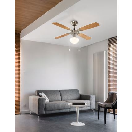 Eglo 56035 - LED stropný ventilátor 1xE27/4,9W/230V 3000K priemer 106,6 cm