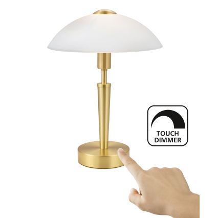 Eglo 56252 - LED stmievateľná stolná lampa SOLO 1xE14/4,5W/230V zlatá
