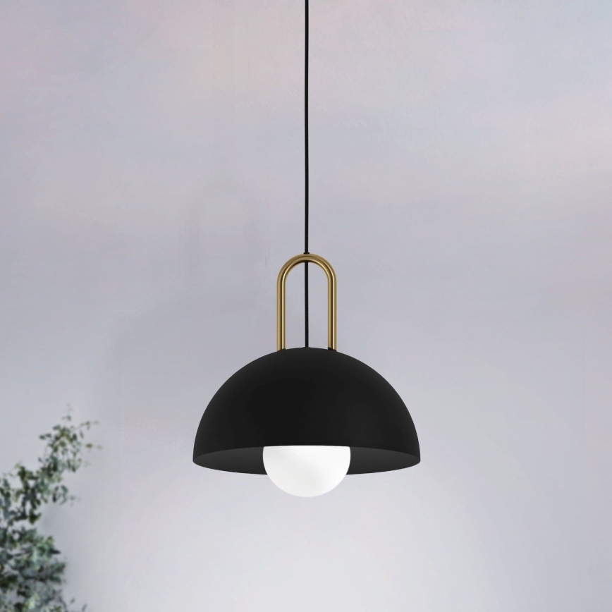 Eglo 56459 - Závesné svietidlo CALMANERA 1xE27/40W/230V čierne