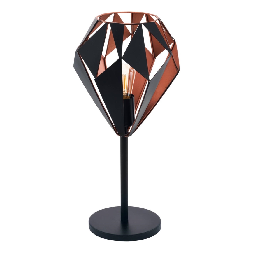Eglo 62837 - Stolná lampa CARLTON PRO 1xE27/60W/230V čierna