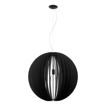Eglo 63254 - Luster na lanku COSSANO PRO 1xE27/60W/230V pr. 70 cm čierna