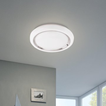Eglo 64529 - LED RGBW Stmievateľné stropné svietidlo CAPASSO-C LED/17W/230V biela