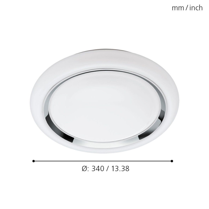 Eglo 64529 - LED RGBW Stmievateľné stropné svietidlo CAPASSO-C LED/17W/230V biela
