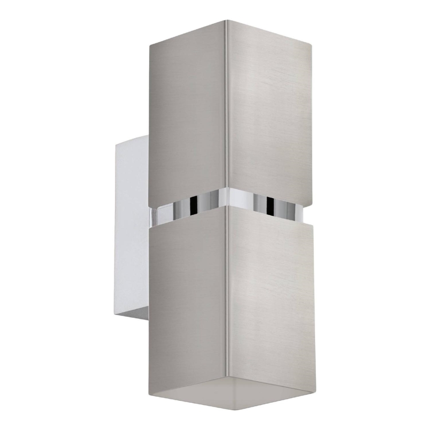 Eglo 64797 - LED Nástenné svietidlo PASSA PRO 2xGU10/3,3W/230V 3000K matný chróm
