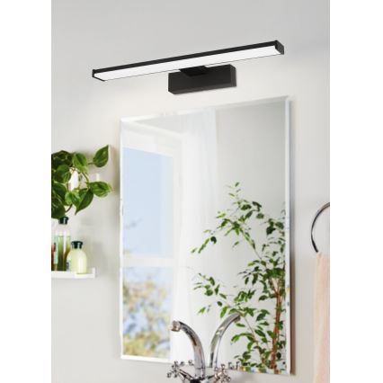 Eglo 74061 - LED Kúpeľňové osvetlenie zrkadla GALENZANA LED/7,4W/230V 4000K 40 cm IP44 čierna