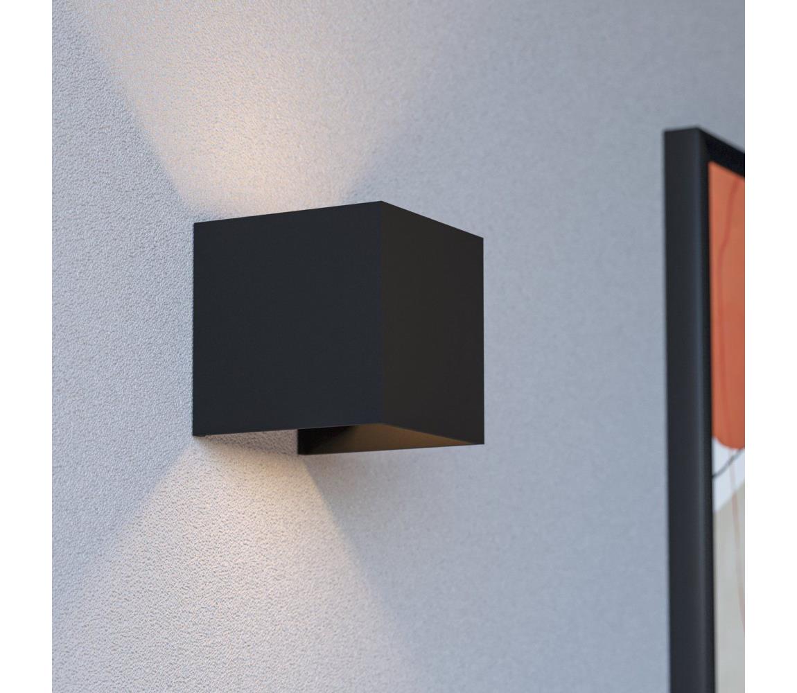 Eglo 74115-LED Vonkajšie nástenné svietidlo so senzorom RINCINE LED/2,2W/5V IP44 čierne 74115