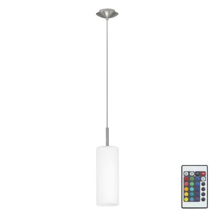 Eglo 75251 - LED RGB Stmievateľný luster na lanku ELLUNO-C E27/7,5W/230V + diaľkové ovládanie