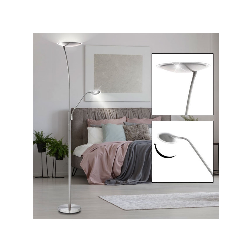 Eglo 75316 - LED Stojacia lampa PENJA 1xLED/18W+1xLED/6W