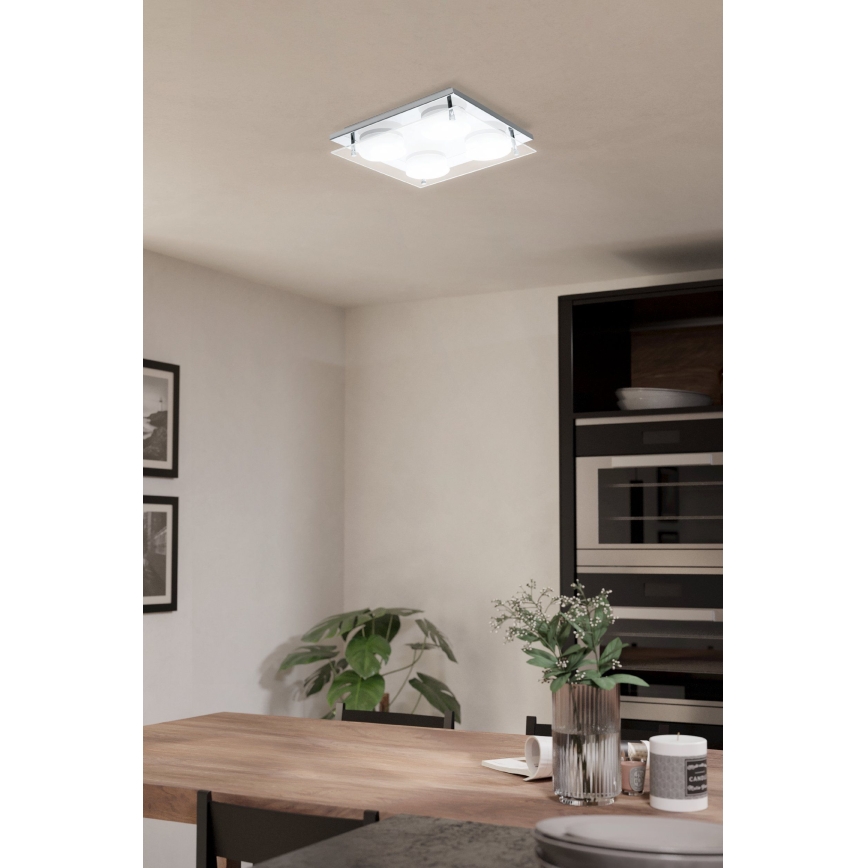 Eglo 75329 - LED stropné svietidlo ABIOLA 4xLED/6W/230V lesklý chróm