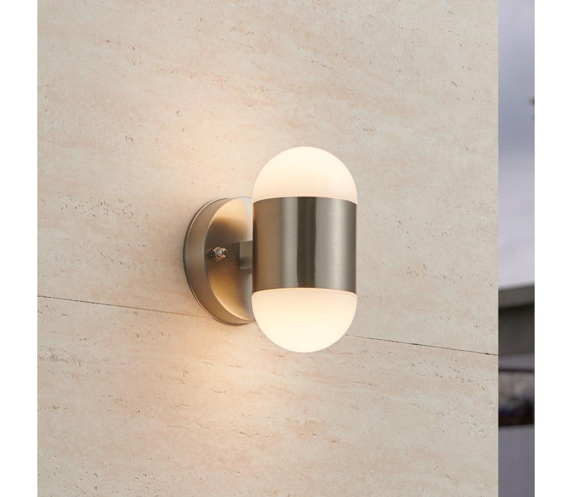 Eglo 75392 - LED vonkajšie nástenné svietidlo MEROLA 2xLED/3,7W/230V IP44, matný chróm 75392