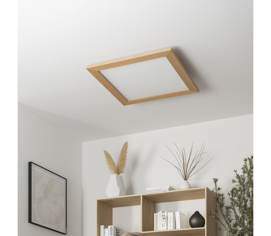 Eglo 75643 - LED stropné svietidlo CALEMAR LED/19W/230V 4000K 43,7 cm dub 75643