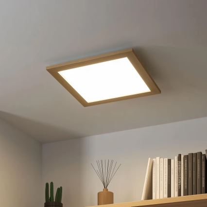 Eglo 75643 - LED Stropné svietidlo CALEMAR LED/19W/230V 4000K 43,7 x 43,7 cm dub
