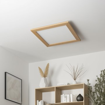 Eglo 75643 - LED Stropné svietidlo CALEMAR LED/19W/230V 4000K 43,7 x 43,7 cm dub