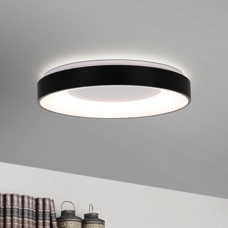 Eglo 75661 - LED Stmievateľné stropné svietidlo JUTIO 4xLED/8,1W/230V čierna + diaľkové ovládanie