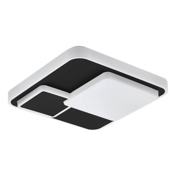 Eglo 75667 - LED Stropné svietidlo LEPRESO LED/19,5W/230V 38,5x38,5 cm čierna