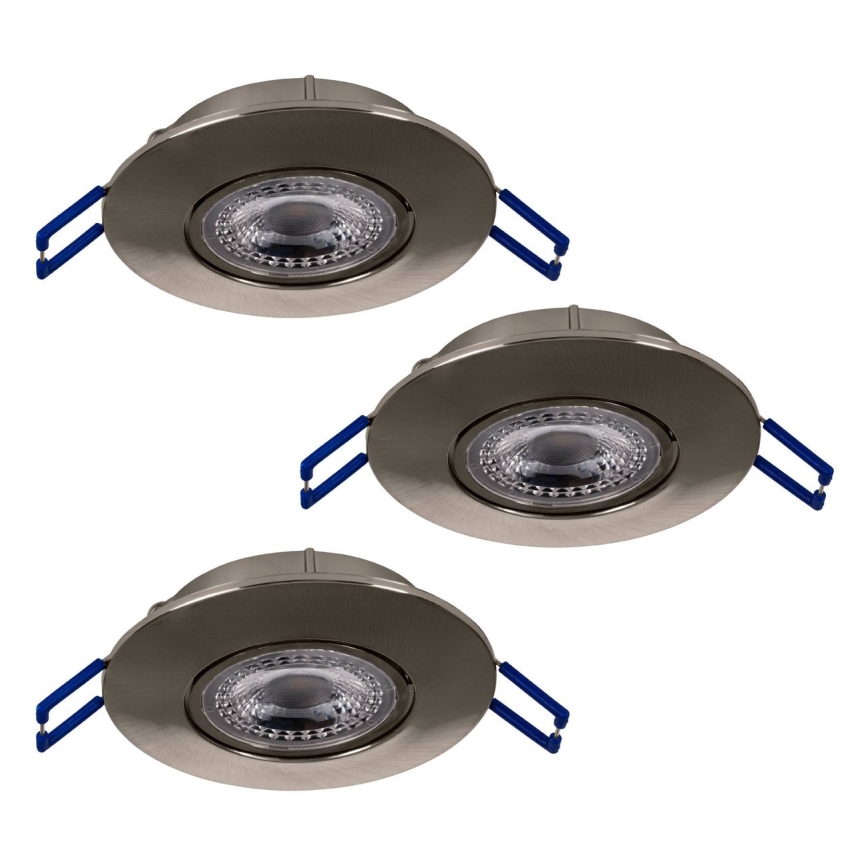 Eglo 75765 - SADA 3x LED Podhľadové svietidlo ZUJAR LED/3,4W/230V matný chróm