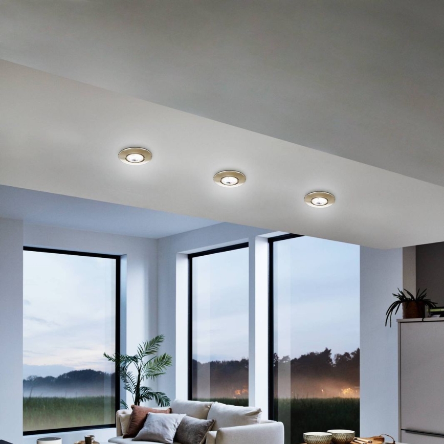 Eglo 75765 - SADA 3x LED Podhľadové svietidlo ZUJAR LED/3,4W/230V matný chróm