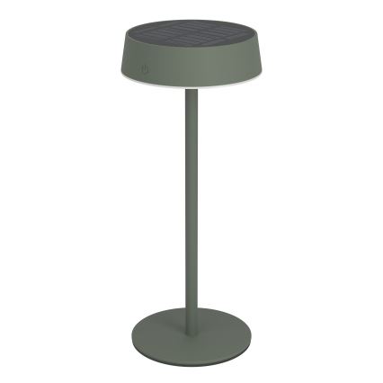 Eglo - LED stmievateľná solárna nabíjateľná dotyková stolová lampa LED/3W/5V 3000-6000K 1800 mAh IP44 zelená