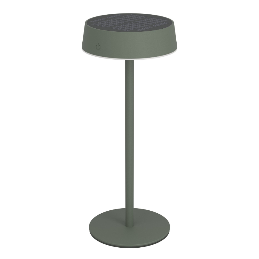 Eglo - LED stmievateľná solárna nabíjateľná dotyková stolová lampa LED/3W/5V 3000-6000K 1800 mAh IP44 zelená