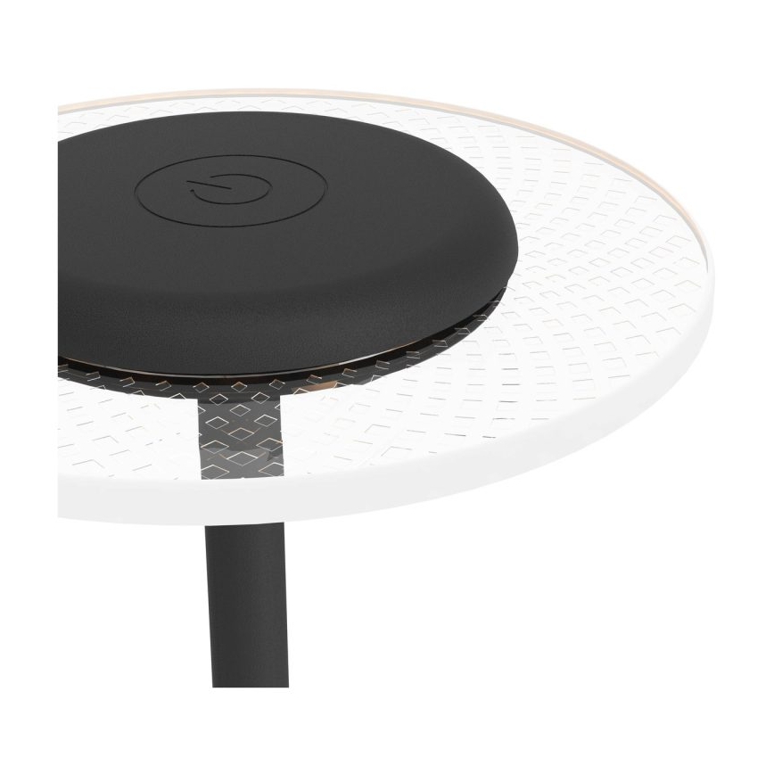 Eglo - stmievateľná dobíjateľná dotyková stolová LED lampa RGBW LED/5V 2000 mAh čierna