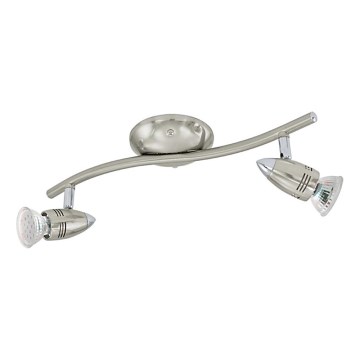 Eglo 78023 - LED Bodové svietidlo MAGNUM 2xGU10/3W/230V 3000K matný chróm