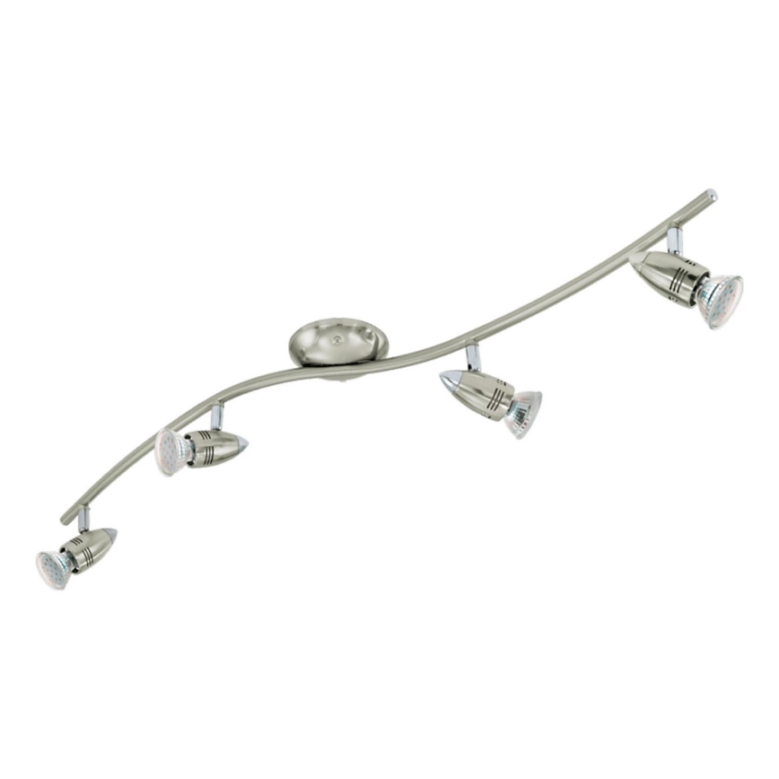 Eglo 78025 - LED Bodové svietidlo MAGNUM 4xGU10/3W/230V 3000K matný chróm