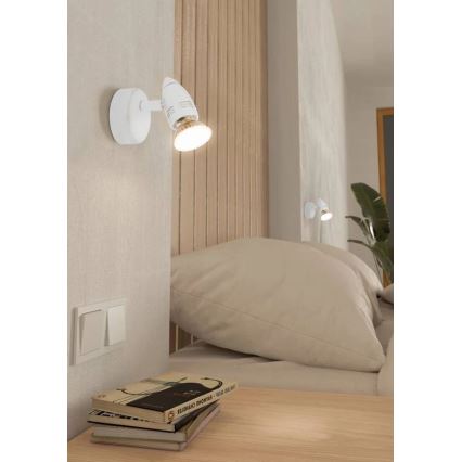 Eglo 780447 - LED Nástenné bodové svietidlo SABADELL 1xGU10/2,8W/230V 3000K biela