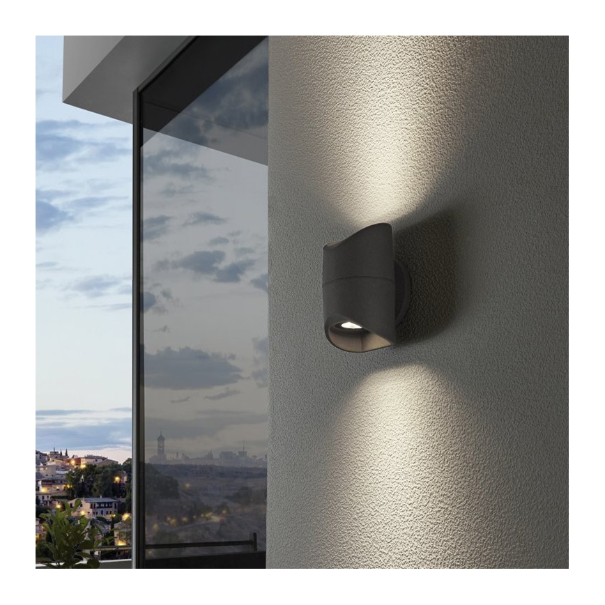 Eglo 78601 - LED Vonkajšie nástenné svietidlo ABRANTES 2xLED/6W/230V IP44