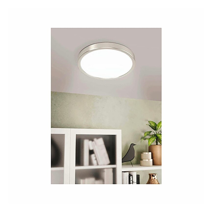 Eglo 78674 - LED Stropné svietidlo FUEVA LED/20,5W/230V pr. 28,5 cm matný chróm