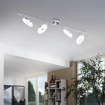 Eglo 78684 - LED bodové svietidlo DORNES 4xLED/4,5W/230V lesklý chróm