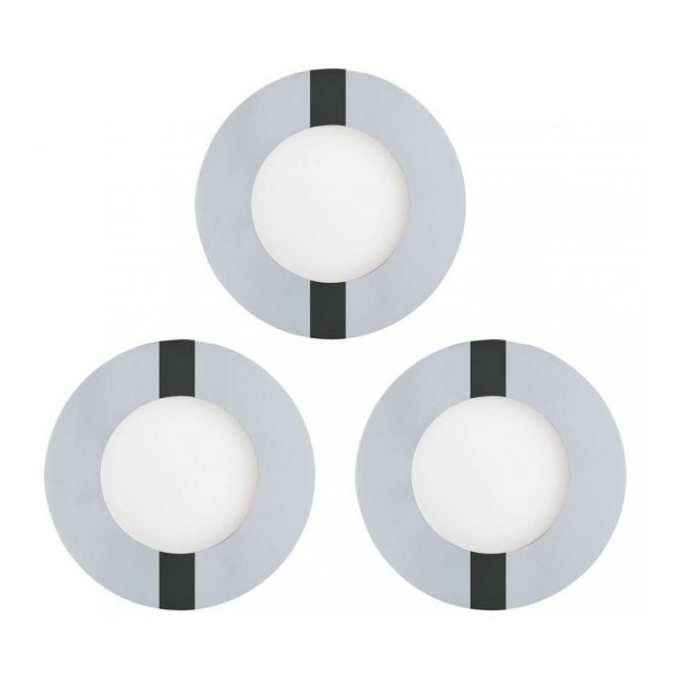 Eglo 78733 - SADA 3x LED Kúpeľňové podhľadové svietidlo FUEVA 1xLED/2,7W/230V IP44
