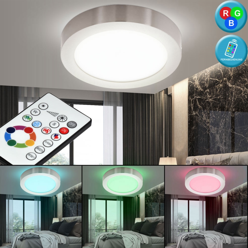 Eglo 78767 - LED RGB Stmievateľné stropné svietidlo TINUS 1xLED/6W/230V