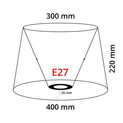 Eglo 78804 - Tienidlo VINTAGE E27 pr.40 cm