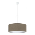 Eglo 79068 - Luster na lanku SITIA 3xE27/60W/230V hnedá