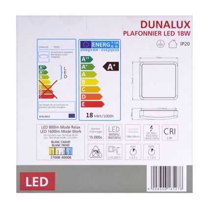 LED Stropné svietidlo GIRON-RW LED/18W/230V