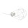Eglo 79085 - Stolná lampa BYRON 1xE27/40W/230V biela