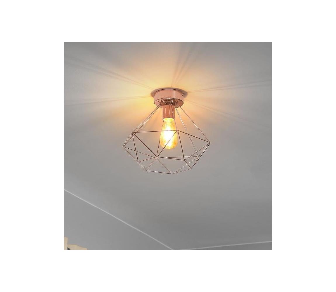 Eglo 79256 - Stropné svietidlo BYRON 1xE27/60W/230V medené 79256