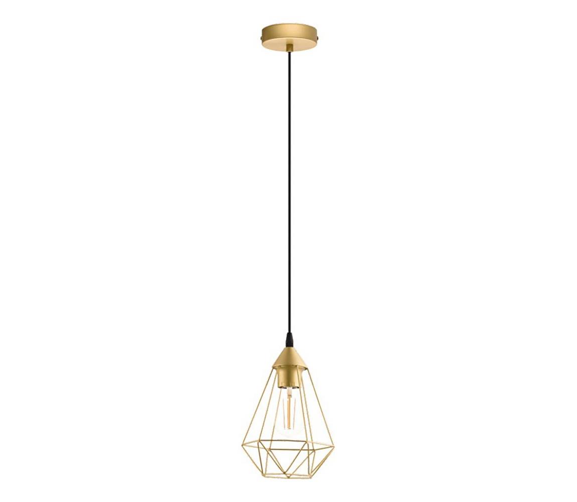 Eglo 79259 - Závesné svietidlo BYRON na kábli 1xE27/60W/230V, mosadz 79259