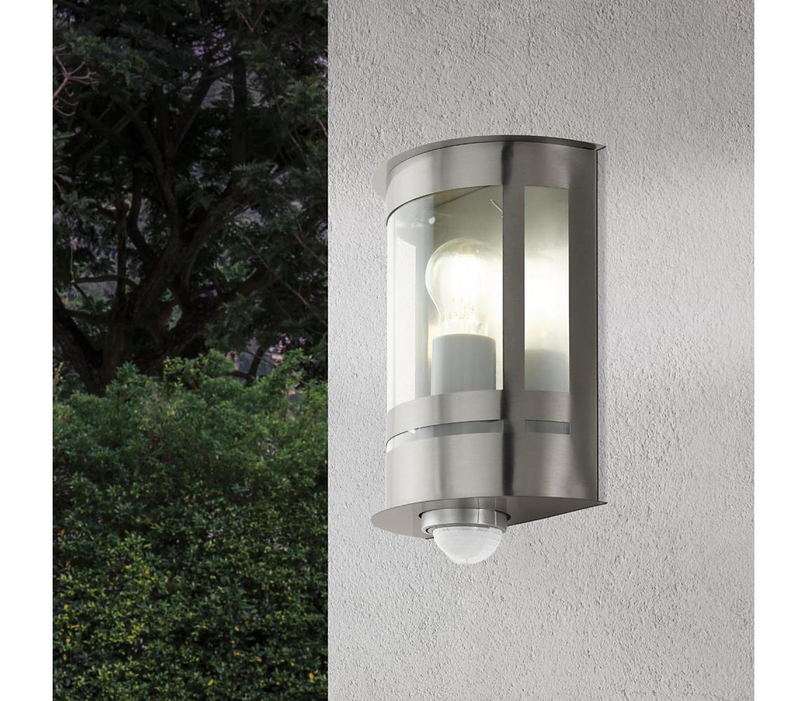 Eglo 79286 - Vonkajšie nástenné svietidlo so senzorom TRIBANO 1xE27/60W/230V IP44 79286